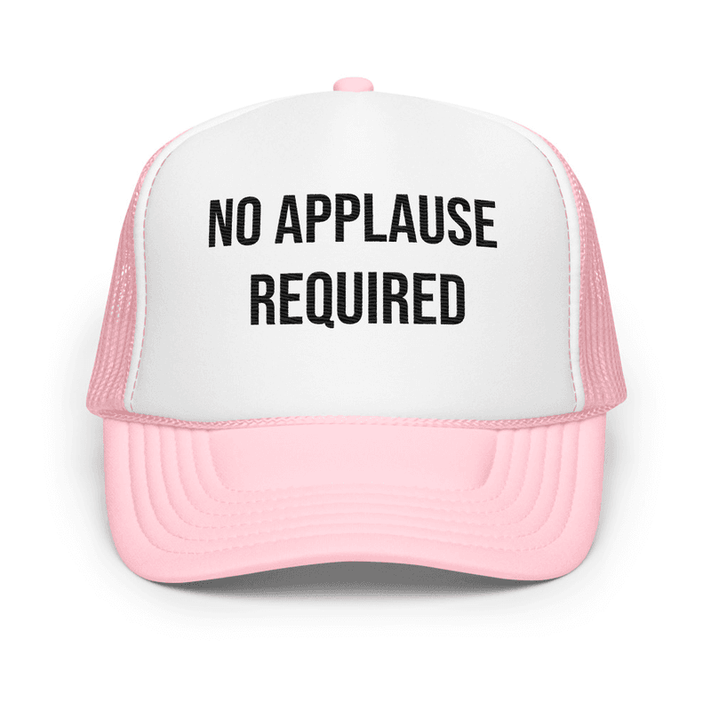 Foam trucker hat — Light Pink / White / Light Pink