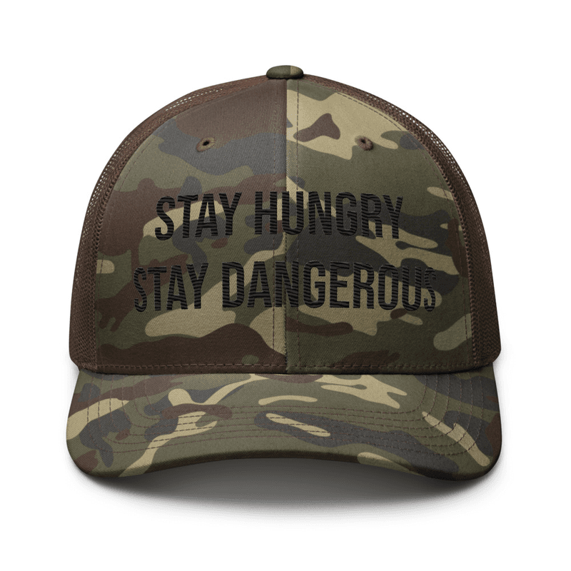 Camouflage trucker hat — Camo/Brown
