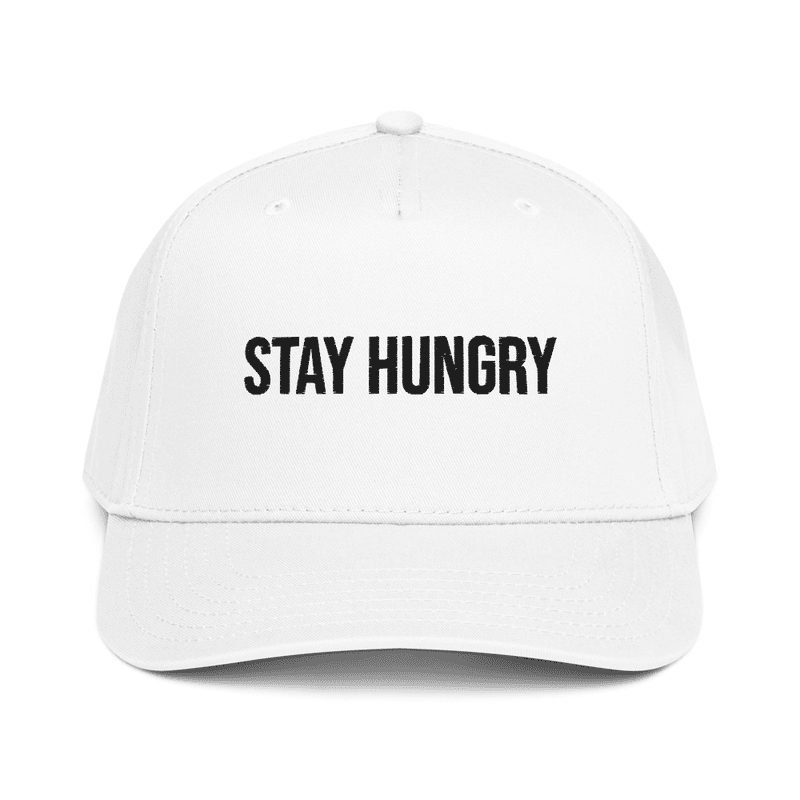 5 panel cap — White