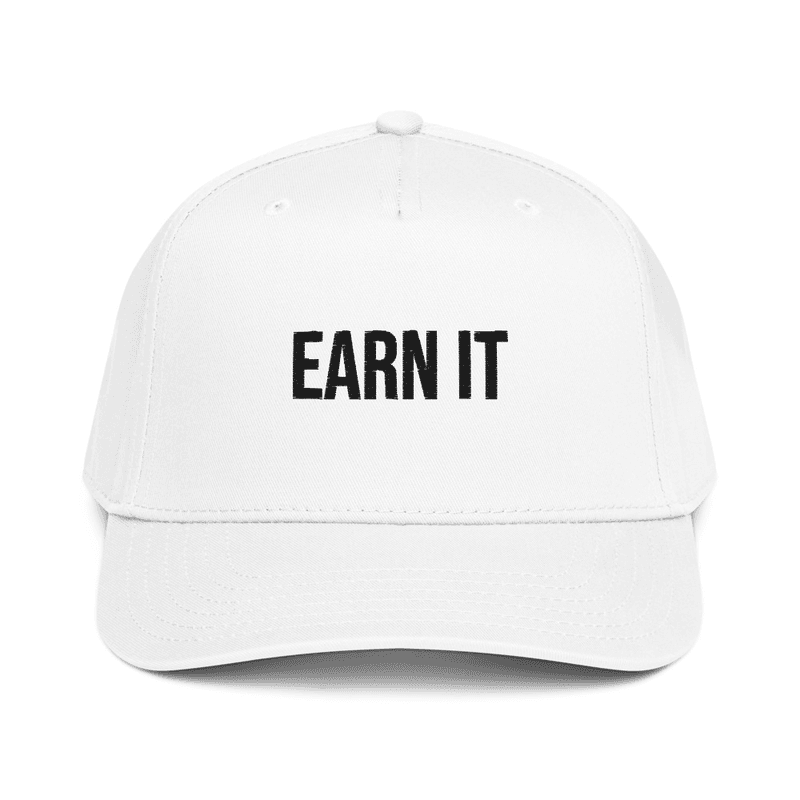 5 panel cap — White