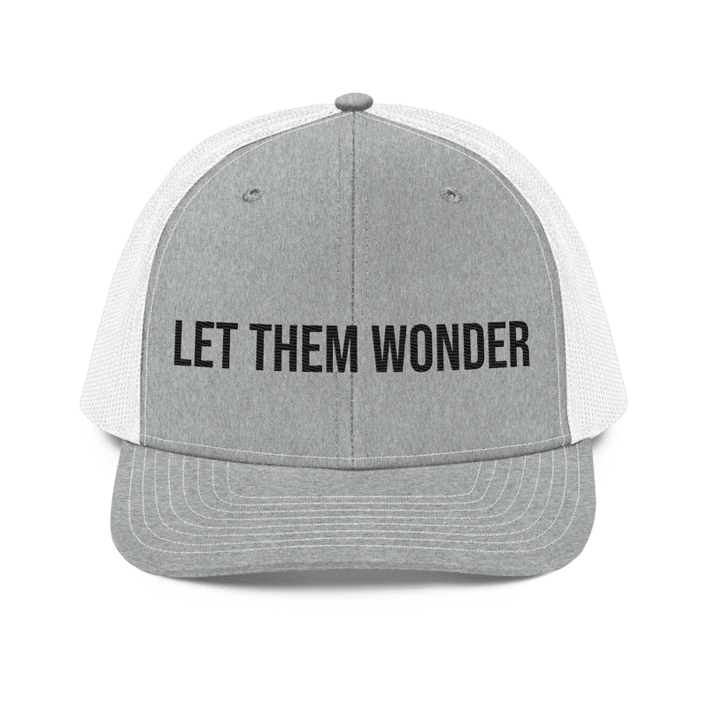 Trucker Cap — Heather Grey/White
