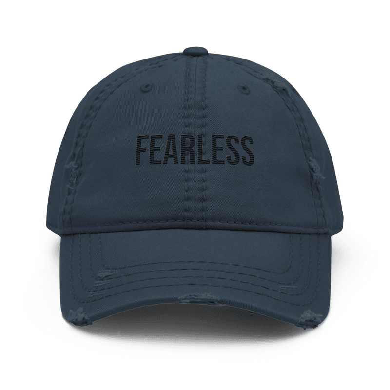 Distressed Dad Hat — Navy