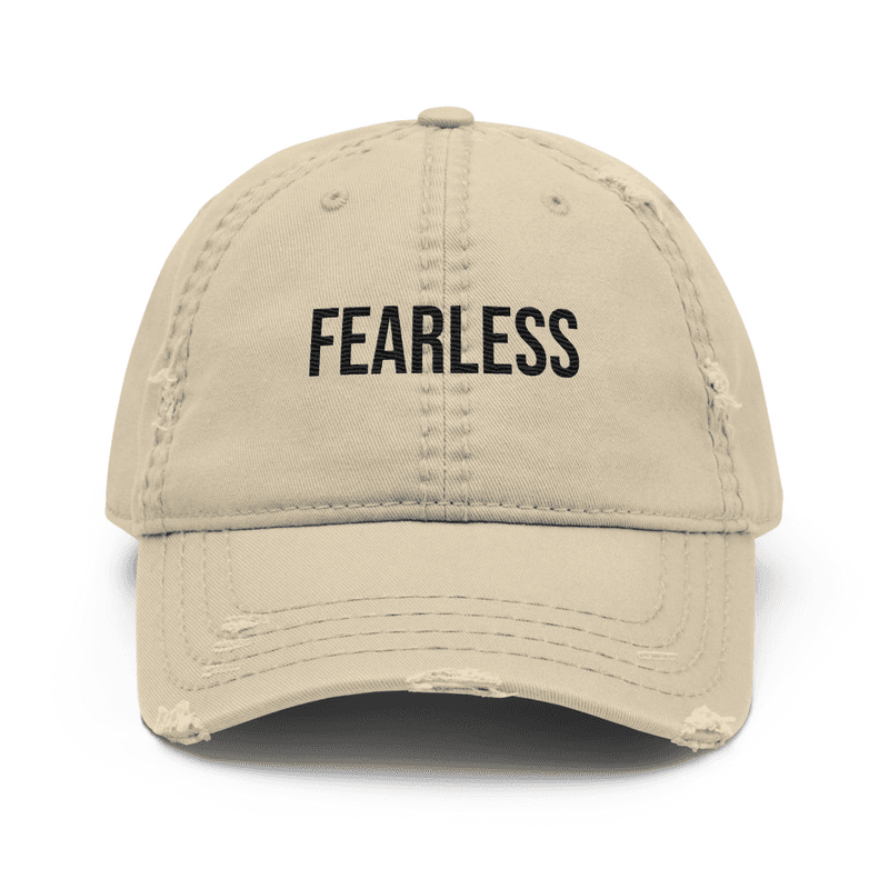 Distressed Dad Hat — Khaki