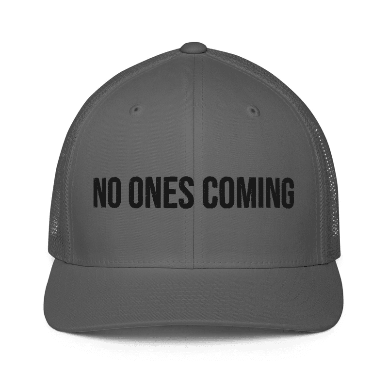 Closed-back trucker cap — Charcoal
