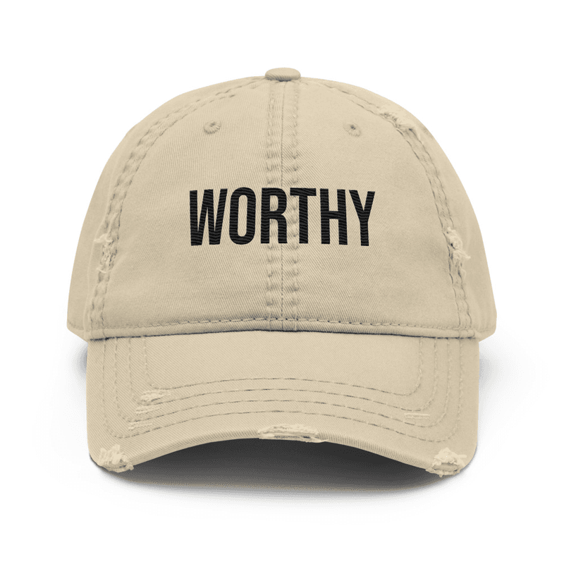 Distressed Dad Hat — Khaki