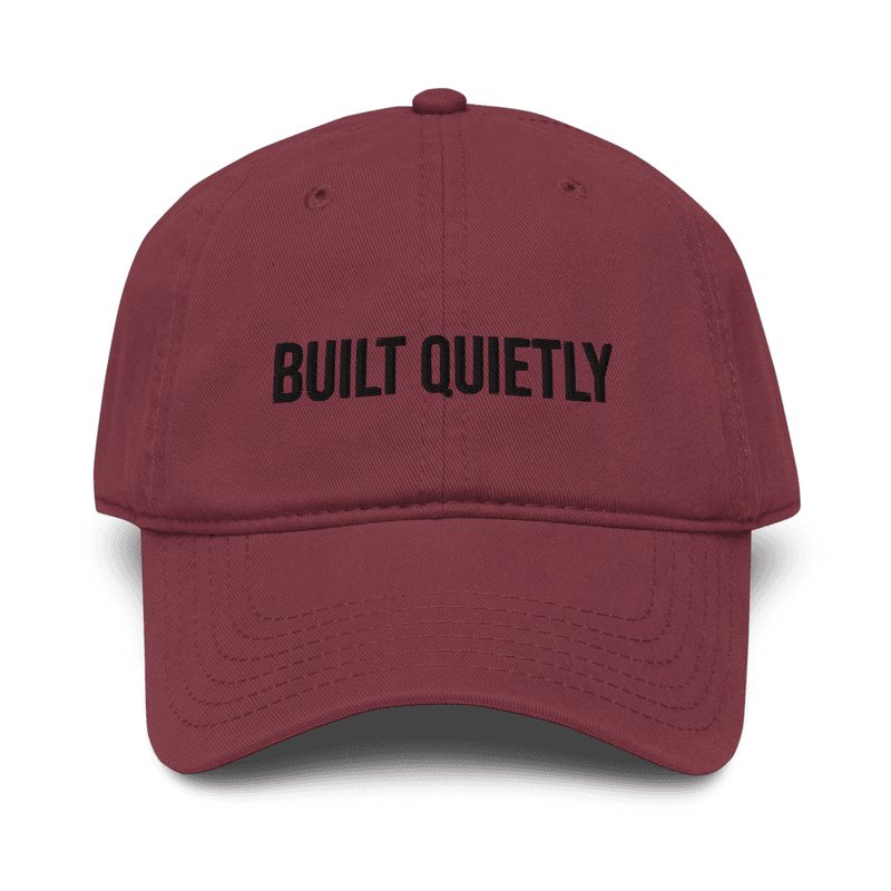Garment washed baseball cap — Maroon