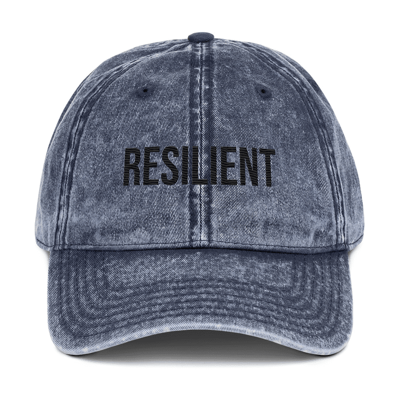 Vintage Cotton Twill Cap — Navy