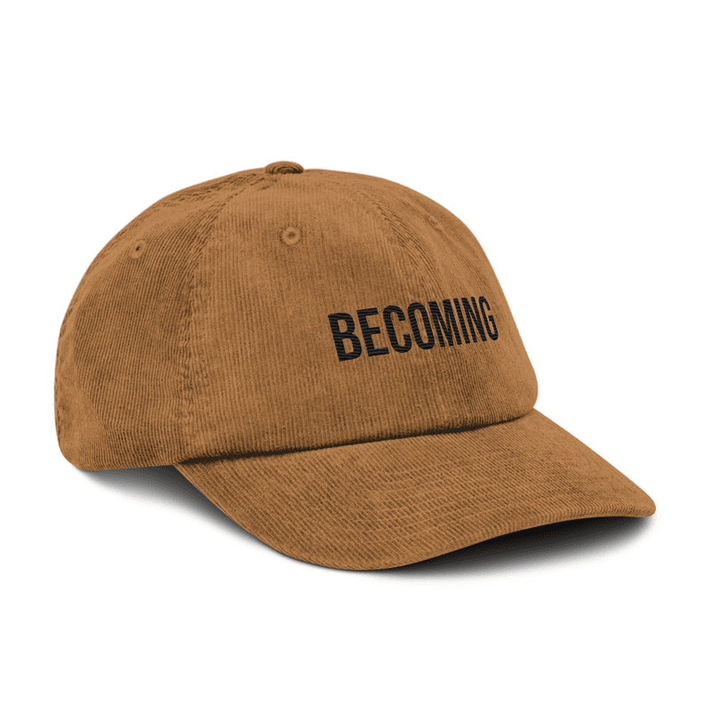 Corduroy hat — Camel