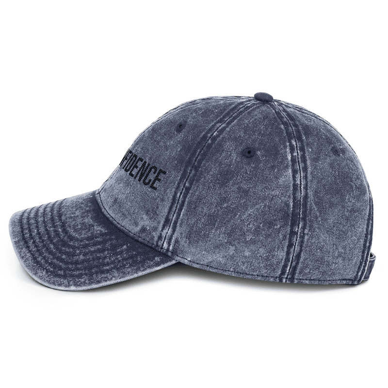 Vintage Cotton Twill Cap — Navy