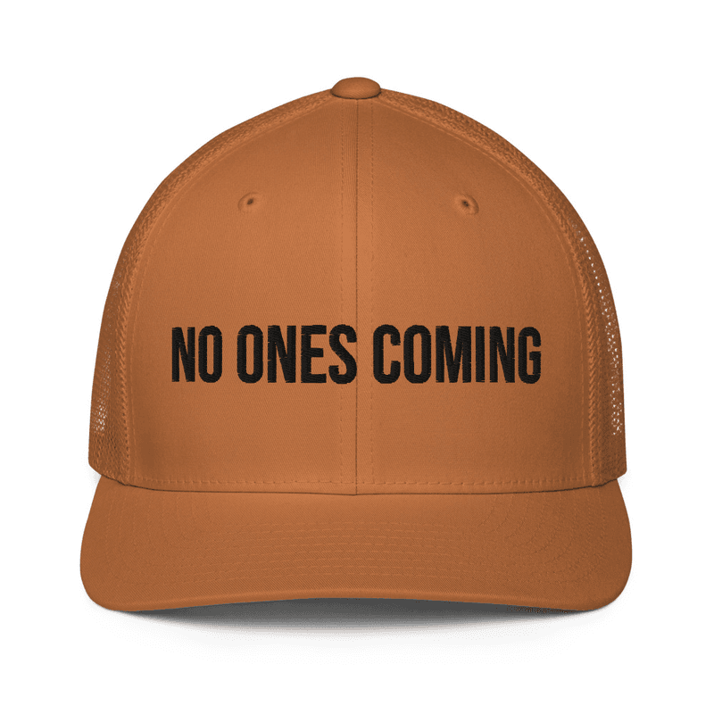 Closed-back trucker cap — Caramel