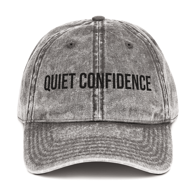 Vintage Cotton Twill Cap — Charcoal Grey