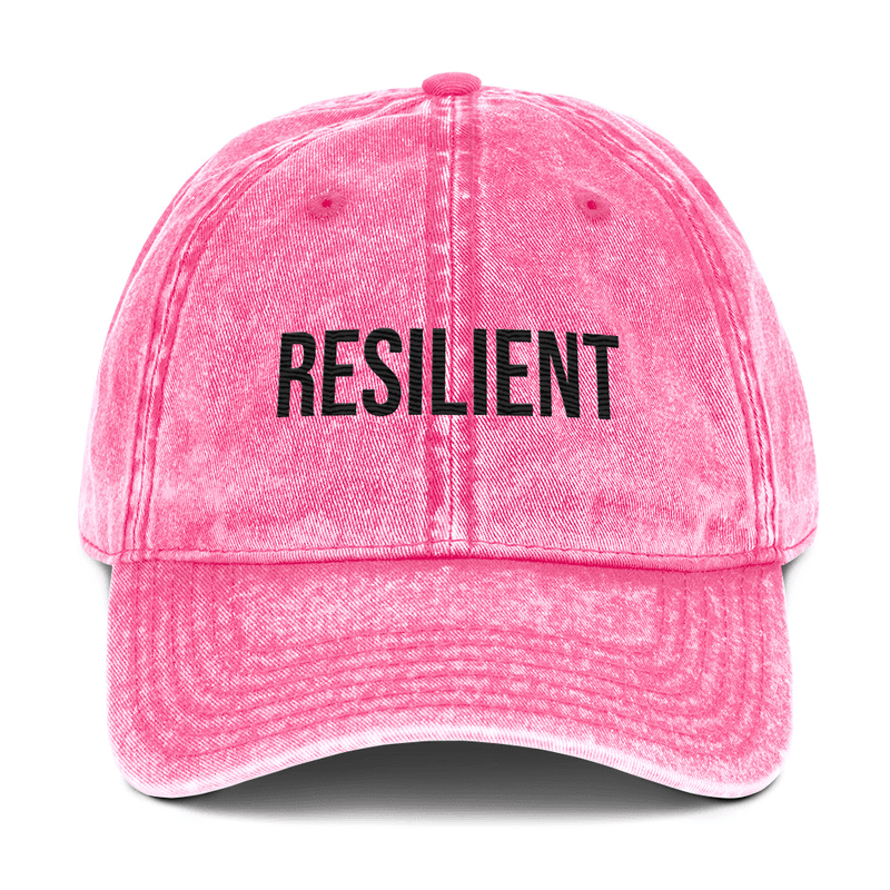 Vintage Cotton Twill Cap — Pink