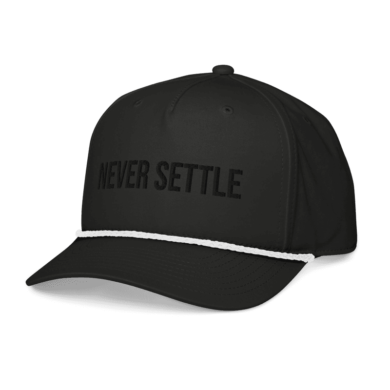 Classic rope cap — Black/White