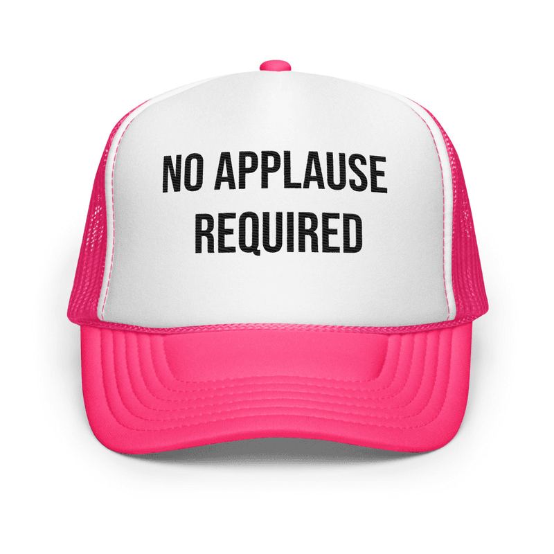Foam trucker hat — Hot Pink/ White/ Hot Pink