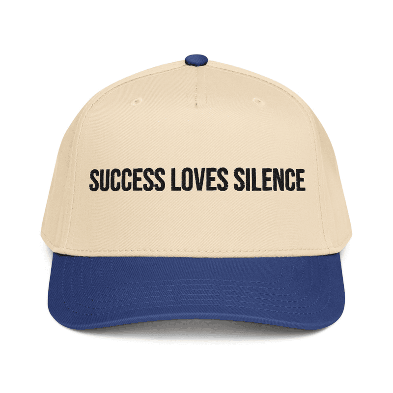 5 panel cap — Royal/Natural