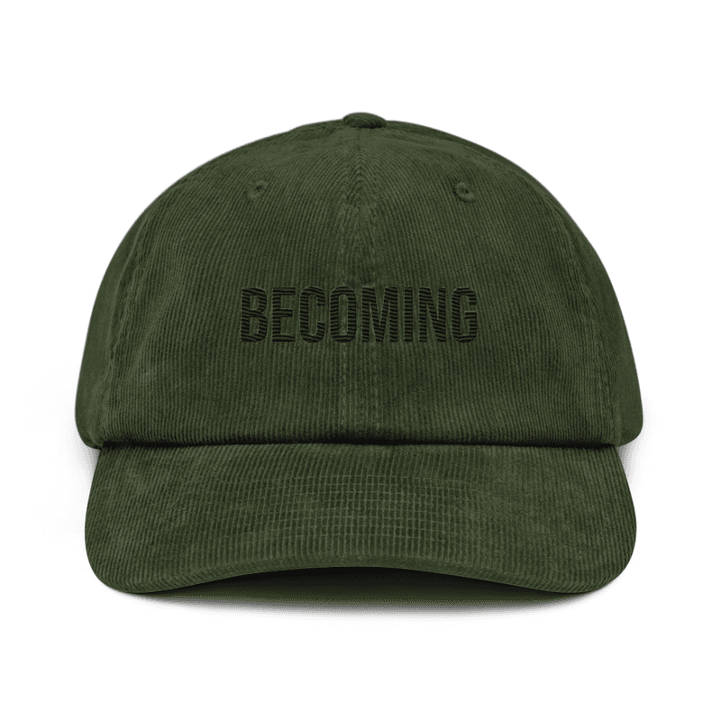 Corduroy hat — Dark Olive