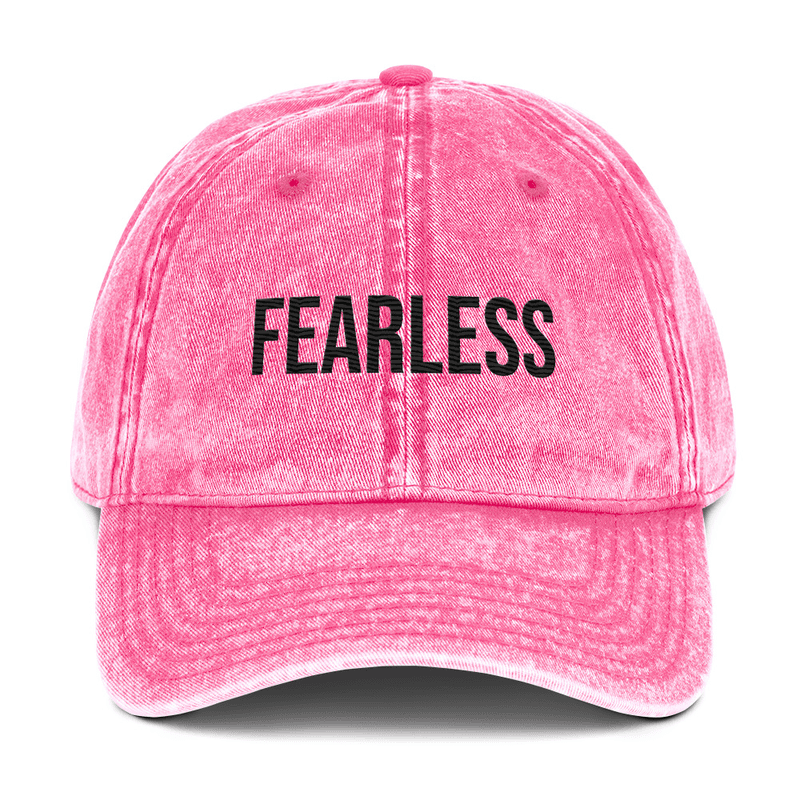 Vintage Cotton Twill Cap — Pink