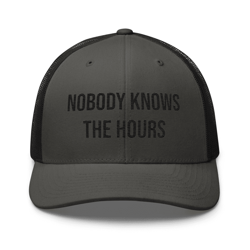 Trucker Cap — Charcoal/ Black