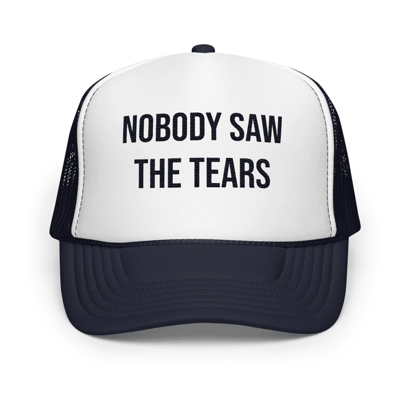 Foam trucker hat — Navy/ White/ Navy