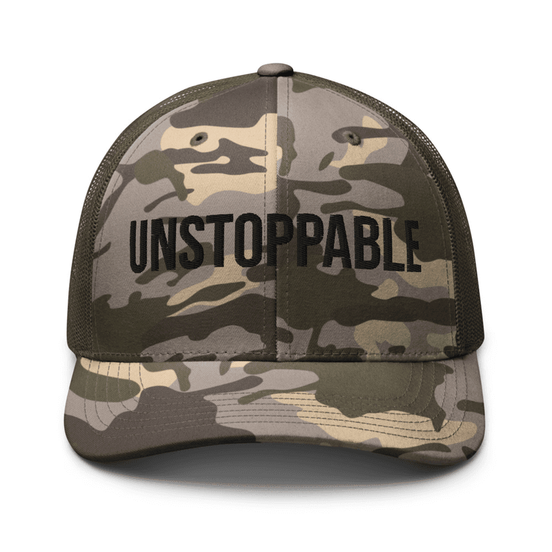 Camouflage trucker hat — Camo/Olive