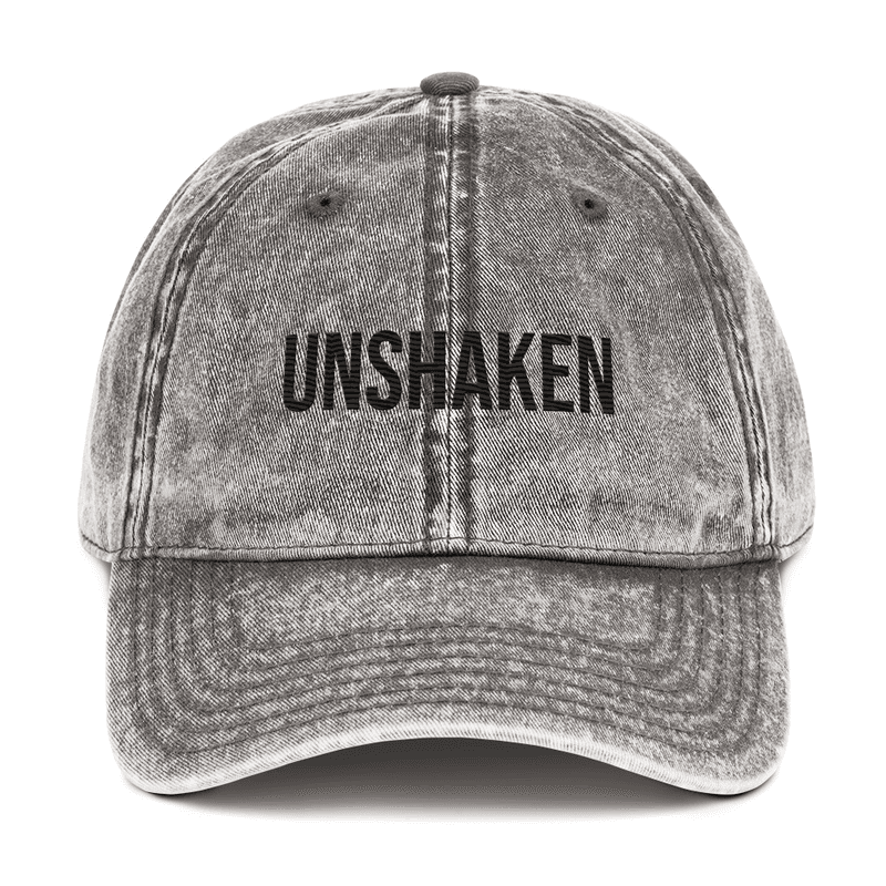 Vintage Cotton Twill Cap — Charcoal Grey