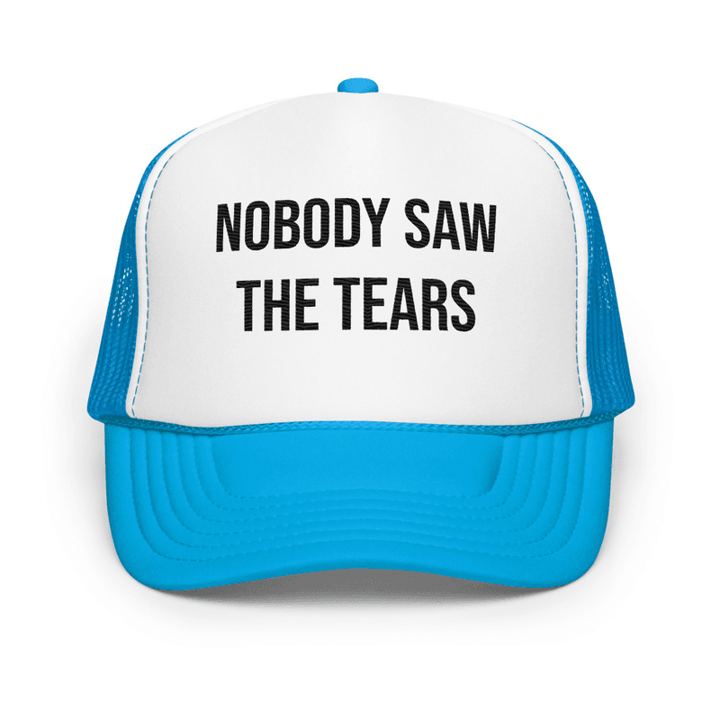 Foam trucker hat — Blue / White / Blue