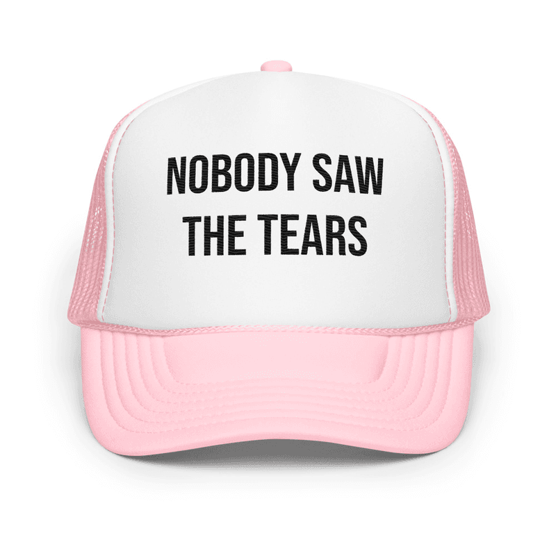 Foam trucker hat — Light Pink / White / Light Pink